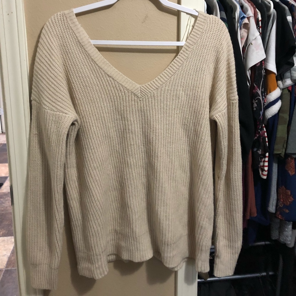 Knitted  V Neck sweater - hardly worn